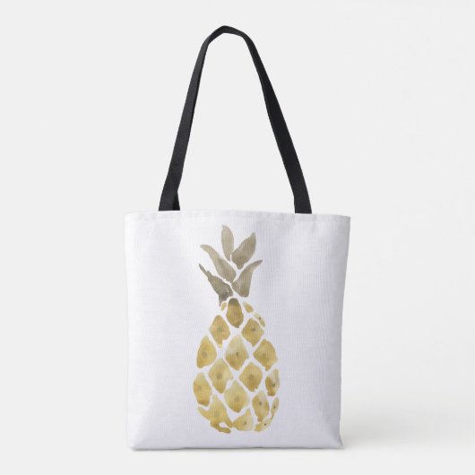 Ananas Wasserfarbe einfach Tasche (Rückseite)