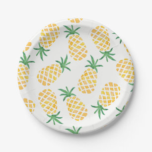 Ananas-Wasserfarbe-Partyplatte Pappteller