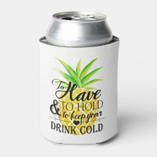 Ananas-Wasserfarbe, um Hochzeitsgetränk halten zu  Dosenkühler