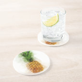 Ananas Wasserfarbe Untersetzer (Seite)