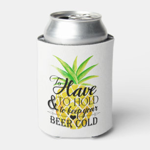 Ananas-Wasserfarbe zum Hochzeitshalten Dosenkühler