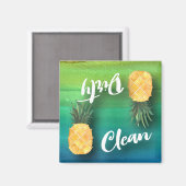 Ananas Wasserfarbengeschirrspüler waschen Magnet (Vorderseite/Rückseite)