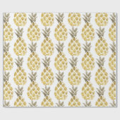 Ananas Wasserfarbenland Rustikal Geschenkpapier (Flach)