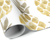 Ananas Wasserfarbenland Rustikal Geschenkpapier (Rolleneckpunkt)