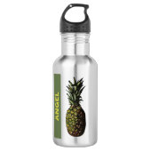 Ananas Wasserflasche aus Edelstahl (Vorderseite)