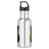 Ananas Wasserflasche aus Edelstahl (Rückseite)