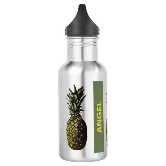 Ananas Wasserflasche aus Edelstahl (Links)