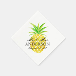 Ananas Watercolor Serviette