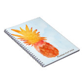 Ananas Watercolor Tropical Journal Notebook Notizblock (Rechte Seite)