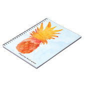 Ananas Watercolor Tropical Journal Notebook Notizblock (Linke Seite)