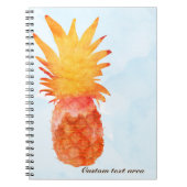 Ananas Watercolor Tropical Journal Notebook Notizblock (Vorderseite)