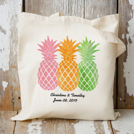 Ananas Wedding Welcome Bag|Gastgeschenk Hochzeit Tragetasche