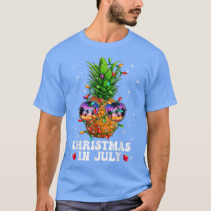 Ananas Weihnachten im Juli Aloha Hawaii Strände H T-Shirt