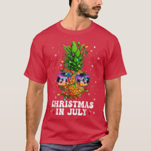 Ananas Weihnachten im Juli Aloha Hawaii Strände H T-Shirt