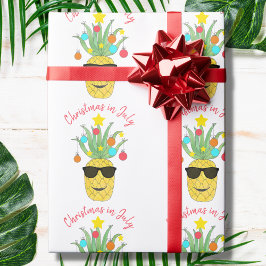 Ananas Weihnachten im Juli Geschenkpapier