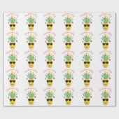 Ananas Weihnachten im Juli Geschenkpapier (Flach)
