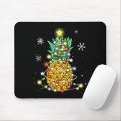 Ananas Weihnachts Weihnachtslichter Mousepad (Mit Mouse)