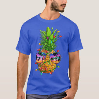 Ananas-Weihnachtsbaum Aloha Hawaii-Strände Xmas T-Shirt