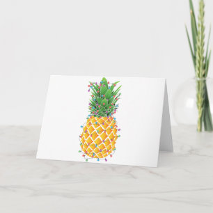 Ananas Weihnachtsbaum Feiertagskarte
