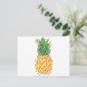 Ananas Weihnachtsbaum Feiertagspostkarte (Stehend Vorderseite)