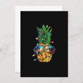 Ananas Weihnachtsbaum Lichter Weihnachten Weihnach Einladung (Vorne/Hinten)