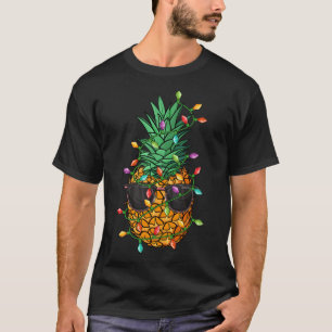 Ananas Weihnachtsbaum Lights Sonnenbrille Funny X T-Shirt