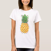 Ananas-Weihnachtsbaum T-Shirt (Vorderseite)