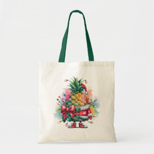 Ananas-Weihnachtsbaumfarbe Tragetasche