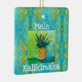 Ananas Weihnachtsdekoration Keramikornament (Rechts)