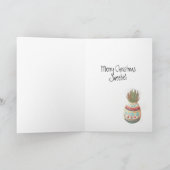 Ananas-Weihnachtskarte 2 Feiertagskarte (Innenseite)