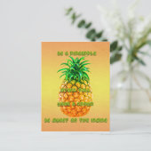 Ananas-Weisheit Postkarte (Stehend Vorderseite)