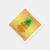 Ananas-Weisheit Serviette (Ecke)