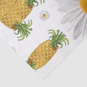 Ananas, weiß Daisy Seidenpapier (Ausschnitt)