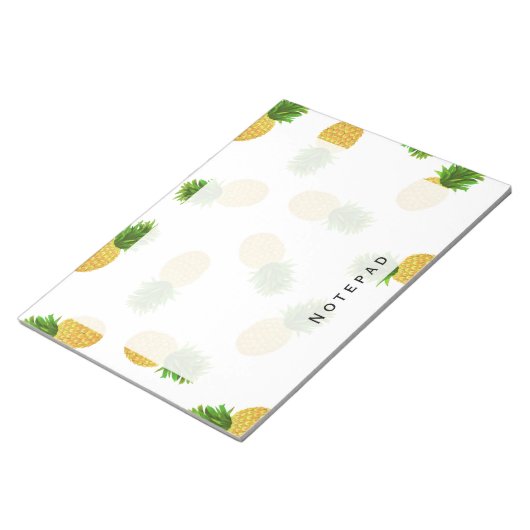 Ananas weiß notizblock (angewinkelt)