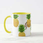 Ananas weiß tasse (Links)