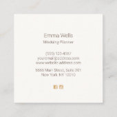 Ananas-Weißholz Telefonnummerkarte (Rückseite)