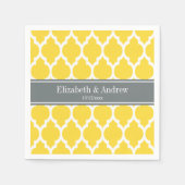 Ananas Weißmarokkanischer Nr. 4 Charconame Monogra Serviette (Vorderseite)