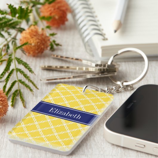 Ananas, welche Extravagante Quatrefolienname Monog Schlüsselanhänger (Vorderseite rechts)