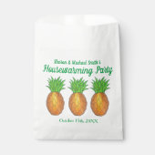 Ananas Welcome Open House Housewarming Party Geschenktütchen (Vorderseite)