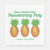 Ananas Welcome Open House Housewarming Party Serviette (Vorderseite)
