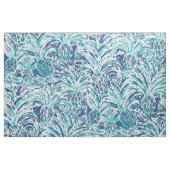 ANANAS-WELLE blaues Painterly Aquarell Stoff (Fat Quarter (45,7 x 55,9 cm))