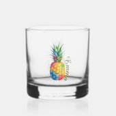 Ananas Whiskyglas (Rückseite)