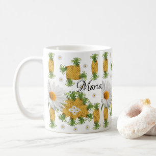 Ananas White Daisy Tasse