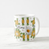 Ananas White Daisy Tasse (VorderseiteRechts)