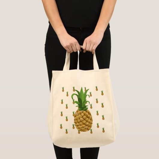 Ananas Wiederverwendbare Lebensmittelverpackung Tragetasche (Vorderseite (Produkt))