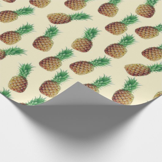 Ananas-Wrap Geschenkpapier (Ecke)