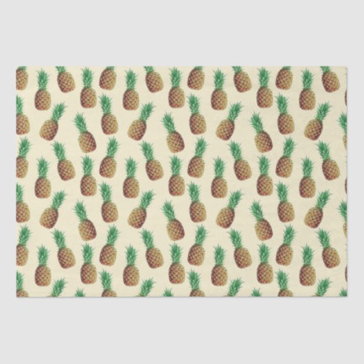 Ananas Wrap Wrapping Paper Seidenpapier (Vorderseite)