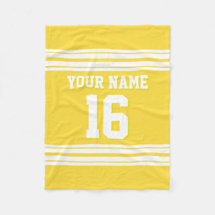Ananas Yellow White Sports Jersey Fleecedecke