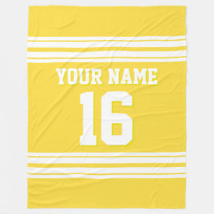 Ananas Yellow White Sports Jersey Fleecedecke