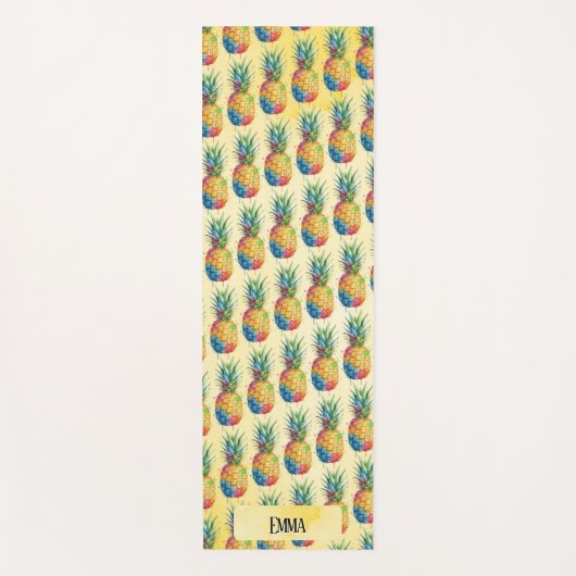 Ananas Yogamatte (Vorderseite)